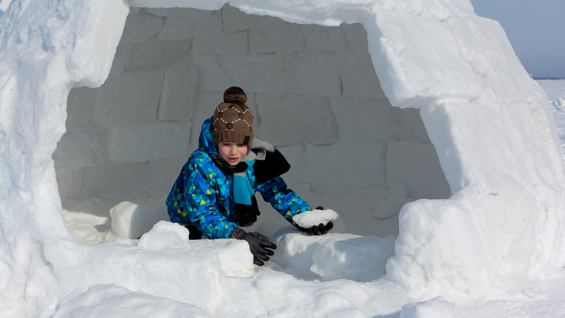 Construction d'un igloo dans le Vercors